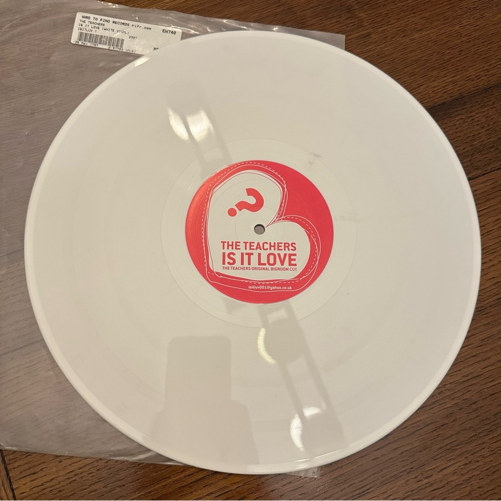 ⭐️ White The Teachers Vinyl Record with Red Label